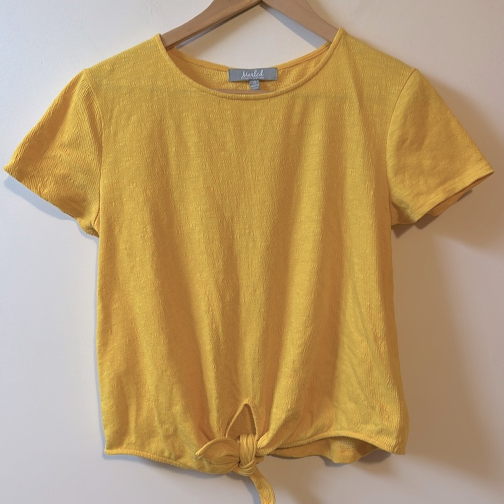 Marled Clothing Front Tie Top